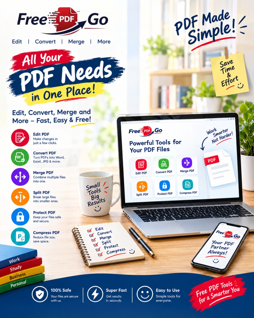 Organize PDF Pages Online – Rearrange, Sort & Manage PDF Pages Easily